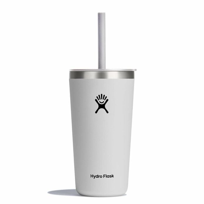 20 oz All Around™ Tumbler with Straw Lid - White E1
